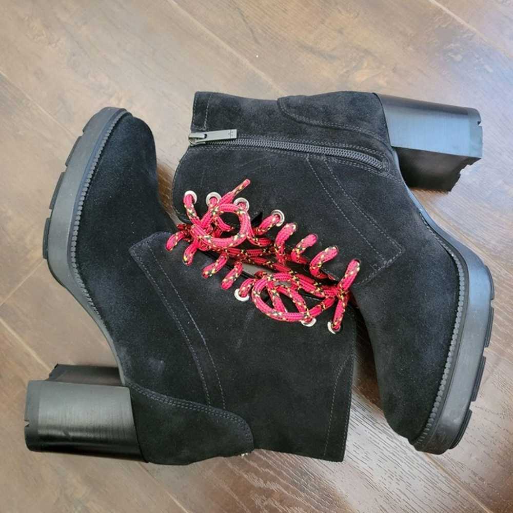 NEW Aquatalia Isotta Boots Womens 7 Black Suede L… - image 5