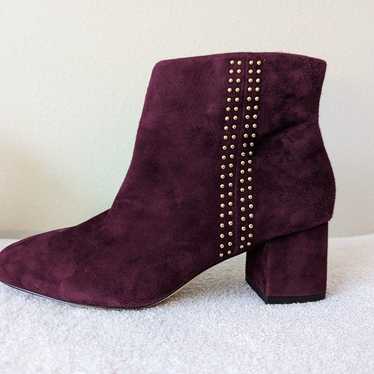 New WHBM Studded Suede Booties Sz 8 - image 1