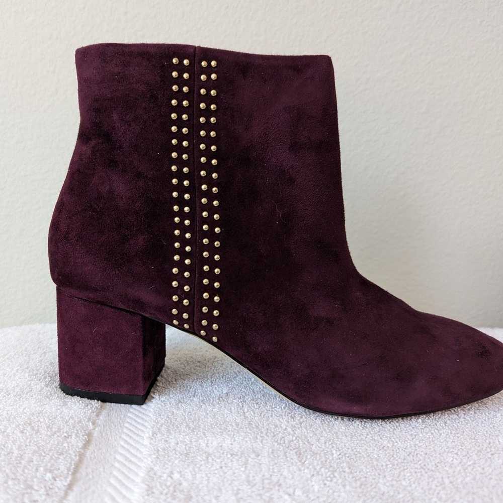 New WHBM Studded Suede Booties Sz 8 - image 5