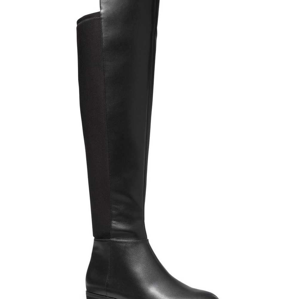 NEW MICHAEL KORS LEATHER BLACK BROMLEY RIDING BOOT - image 1