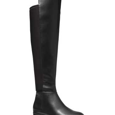 NEW MICHAEL KORS LEATHER BLACK BROMLEY RIDING BOOT