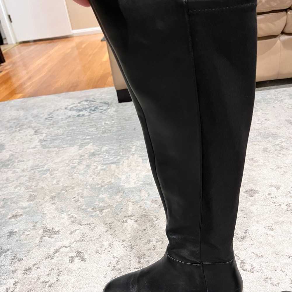 NEW MICHAEL KORS LEATHER BLACK BROMLEY RIDING BOOT - image 2