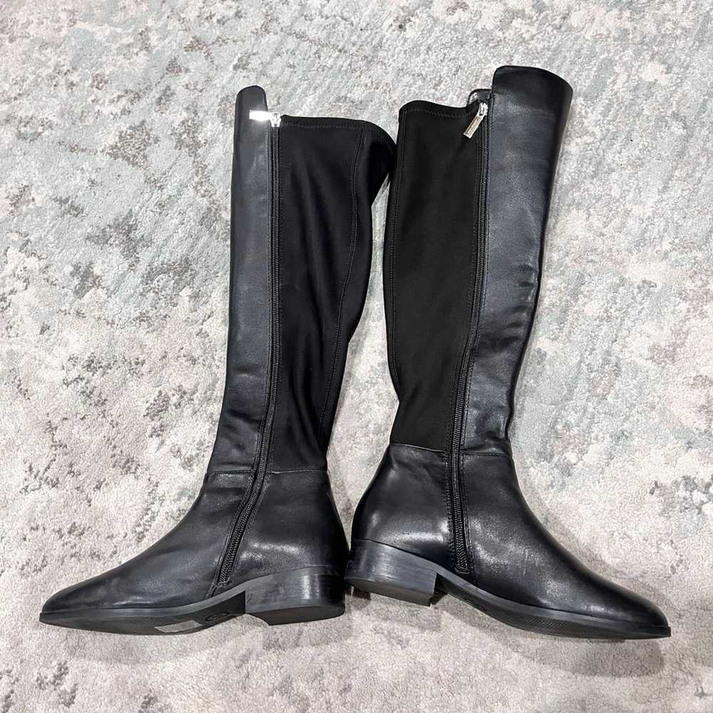 NEW MICHAEL KORS LEATHER BLACK BROMLEY RIDING BOOT - image 5