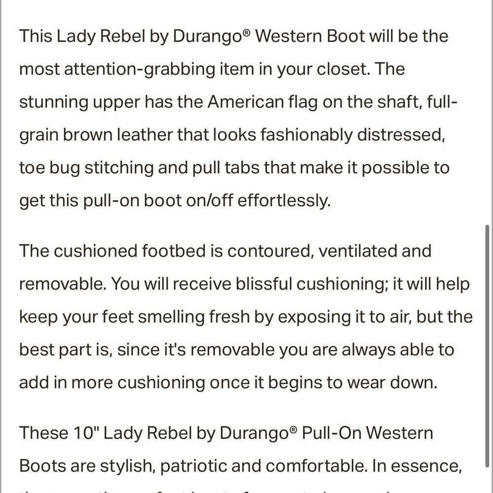 Lady Rebel by Durango® Patriotic Women's Pull-On … - image 2