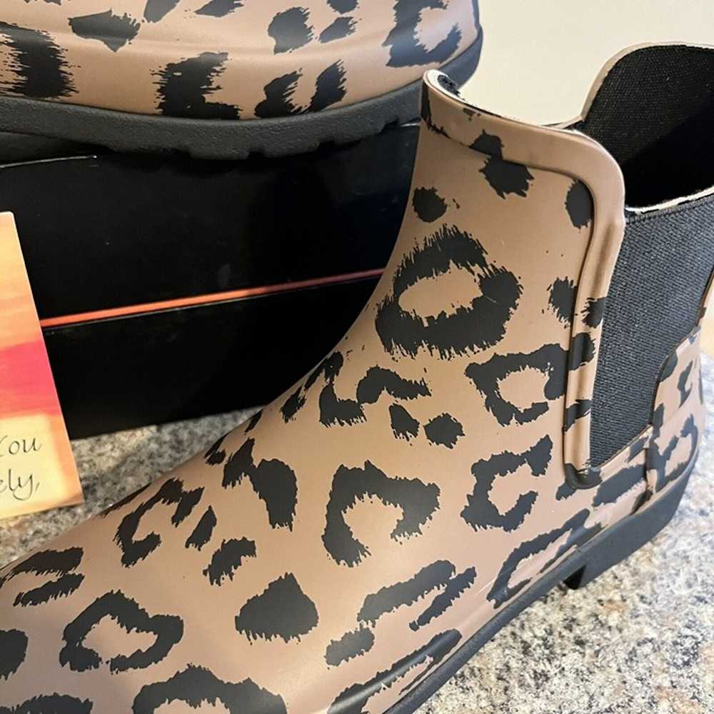 Hunter Chelsea Boots Leopard Print Rubber / Rain … - image 2