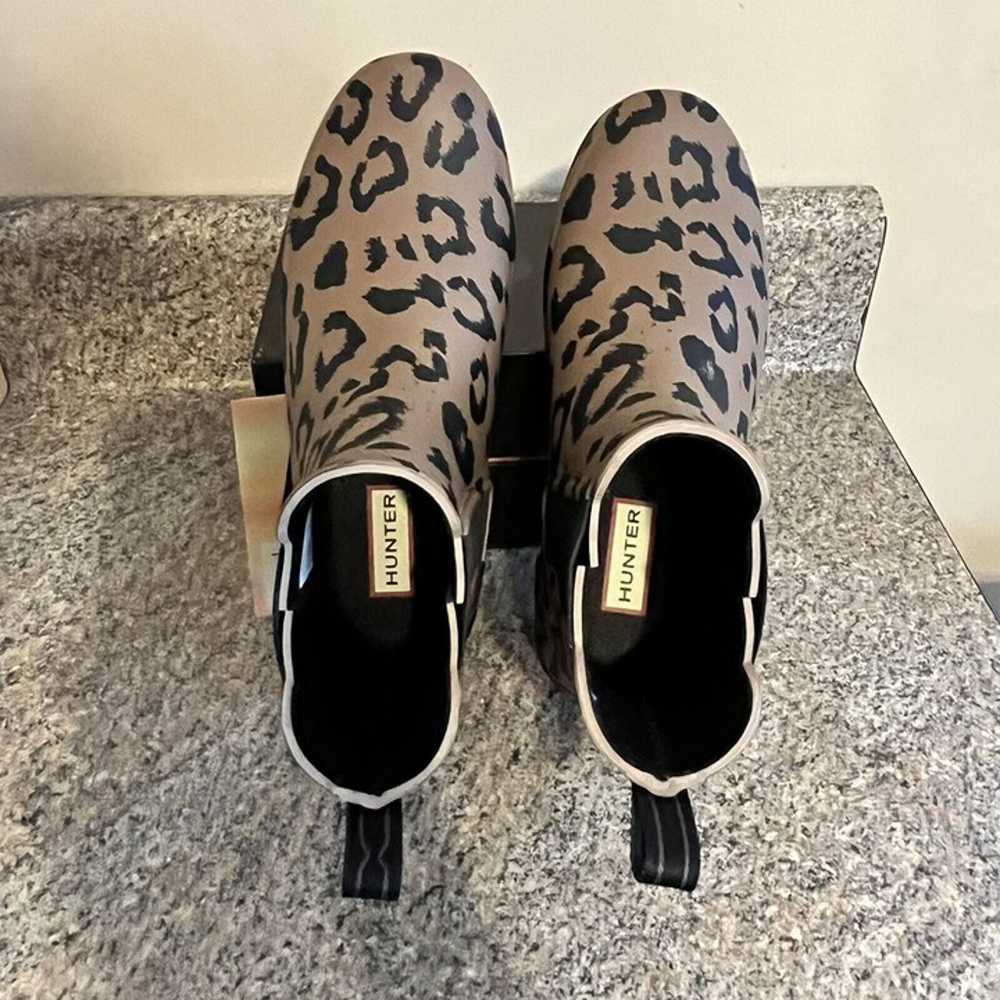 Hunter Chelsea Boots Leopard Print Rubber / Rain … - image 7