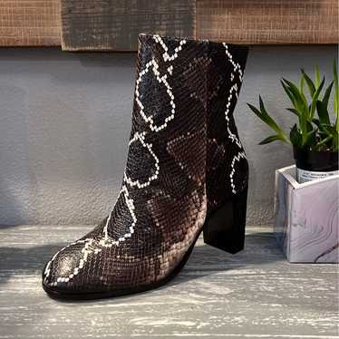allsaints snake skin boots