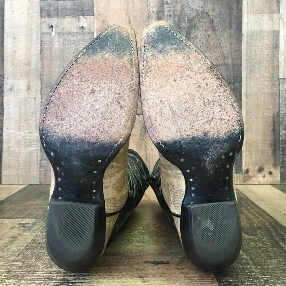 Tony Lama Vintage Teju Lizard Cowboy Boots Womens… - image 2