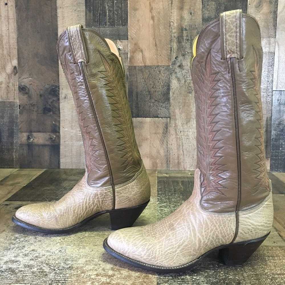 Tony Lama Vintage Gold Label Cowboy Boots Womens … - image 11