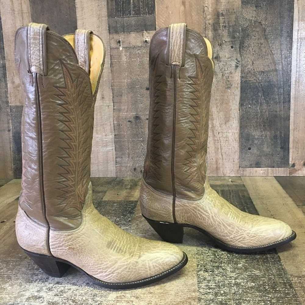 Tony Lama Vintage Gold Label Cowboy Boots Womens … - image 12