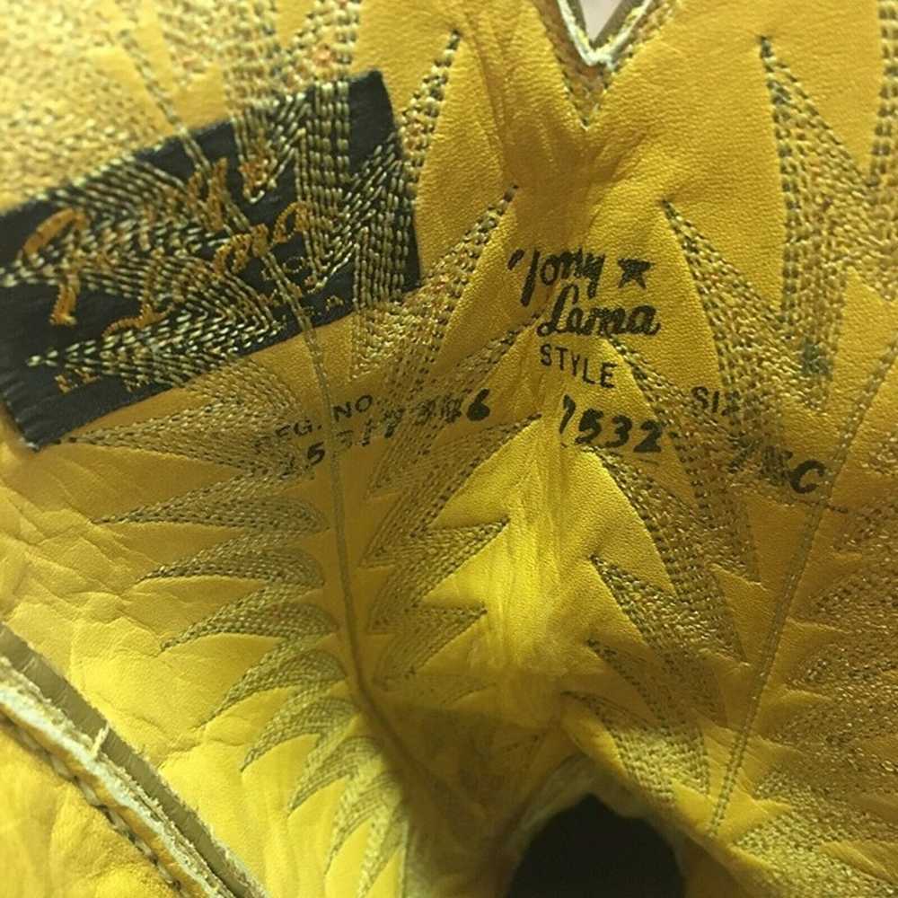 Tony Lama Vintage Gold Label Cowboy Boots Womens … - image 4