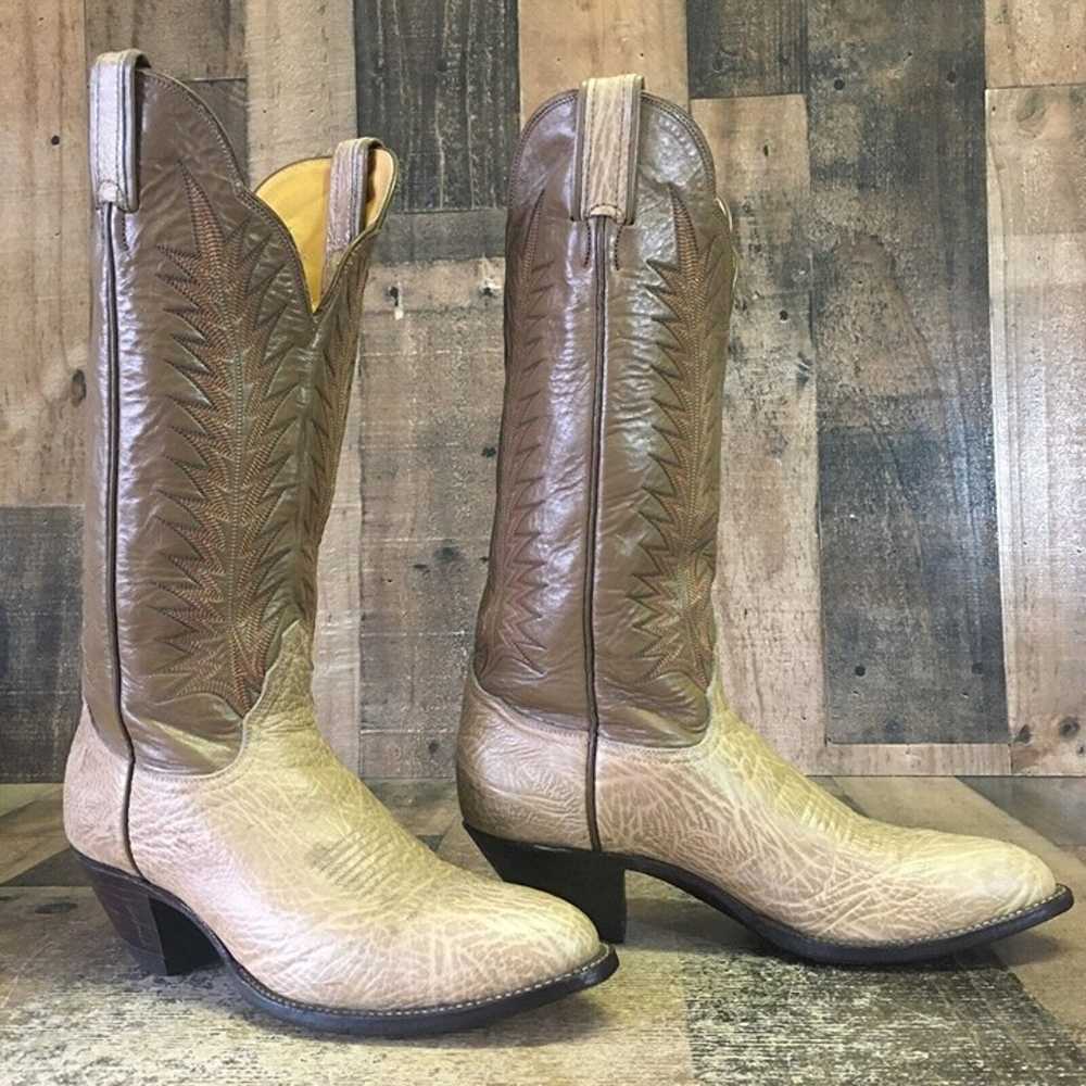Tony Lama Vintage Gold Label Cowboy Boots Womens … - image 5