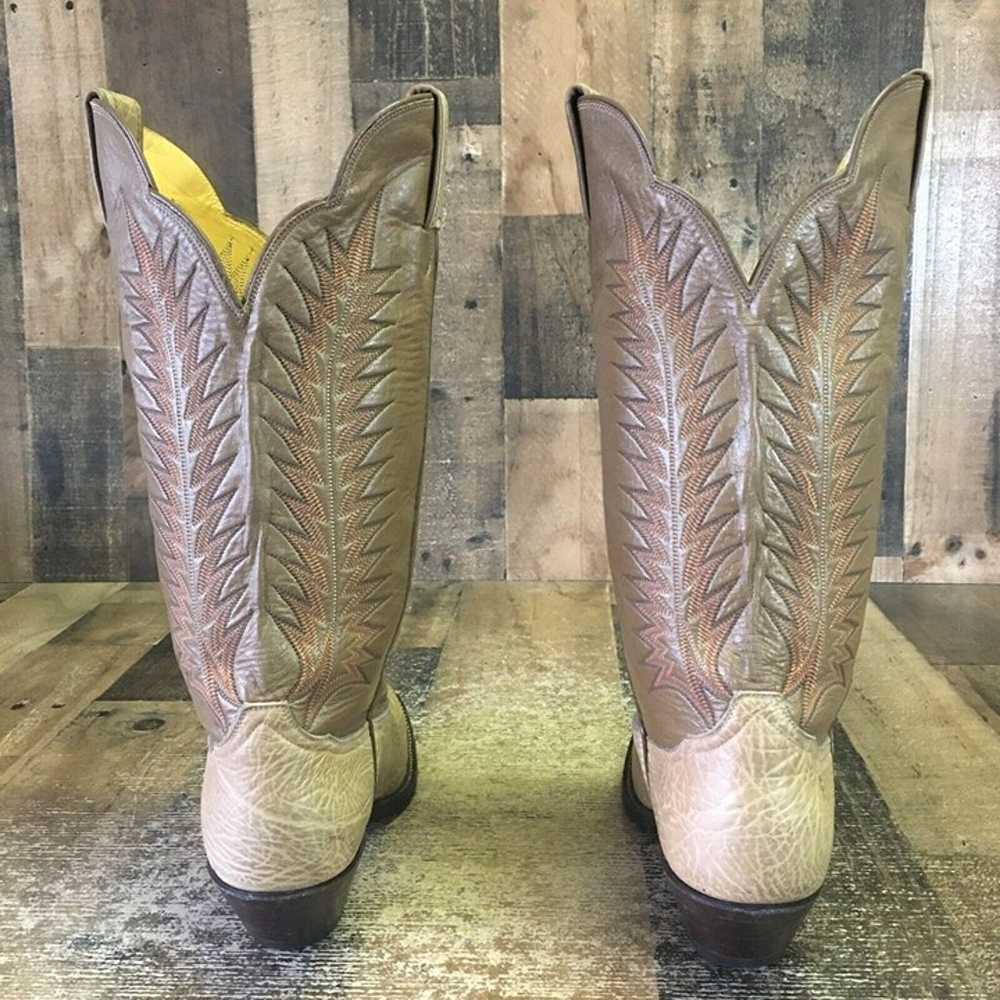 Tony Lama Vintage Gold Label Cowboy Boots Womens … - image 8