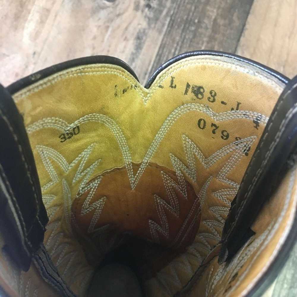 Tony Lama Vintage Gold Label Lizard Cowboy Boots … - image 4