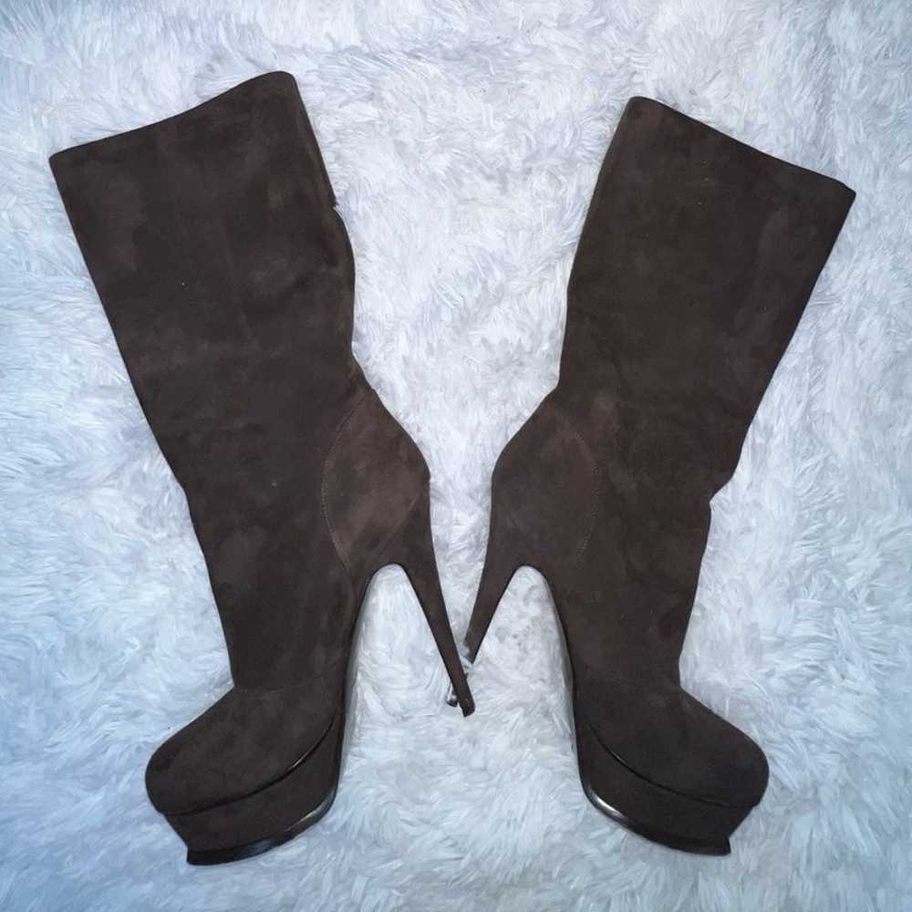 Beautiful Authenticated YSL boots suede sz 38.5 - image 6