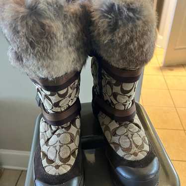 Authentic coach winter boots