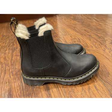 2976 Women's Faux Fur Lined Chelsea Boots, Black