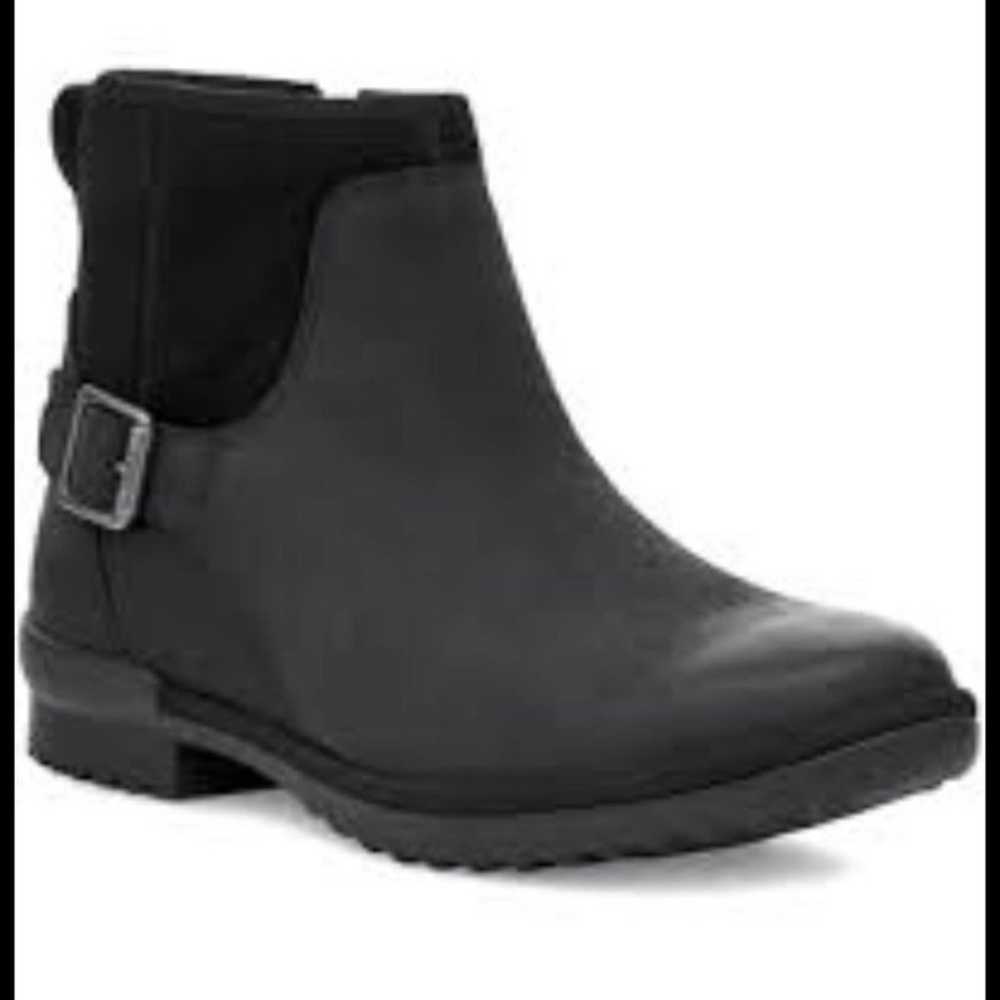 Ugg Black Selima Ankle Waterproof Leathers Boots … - image 11