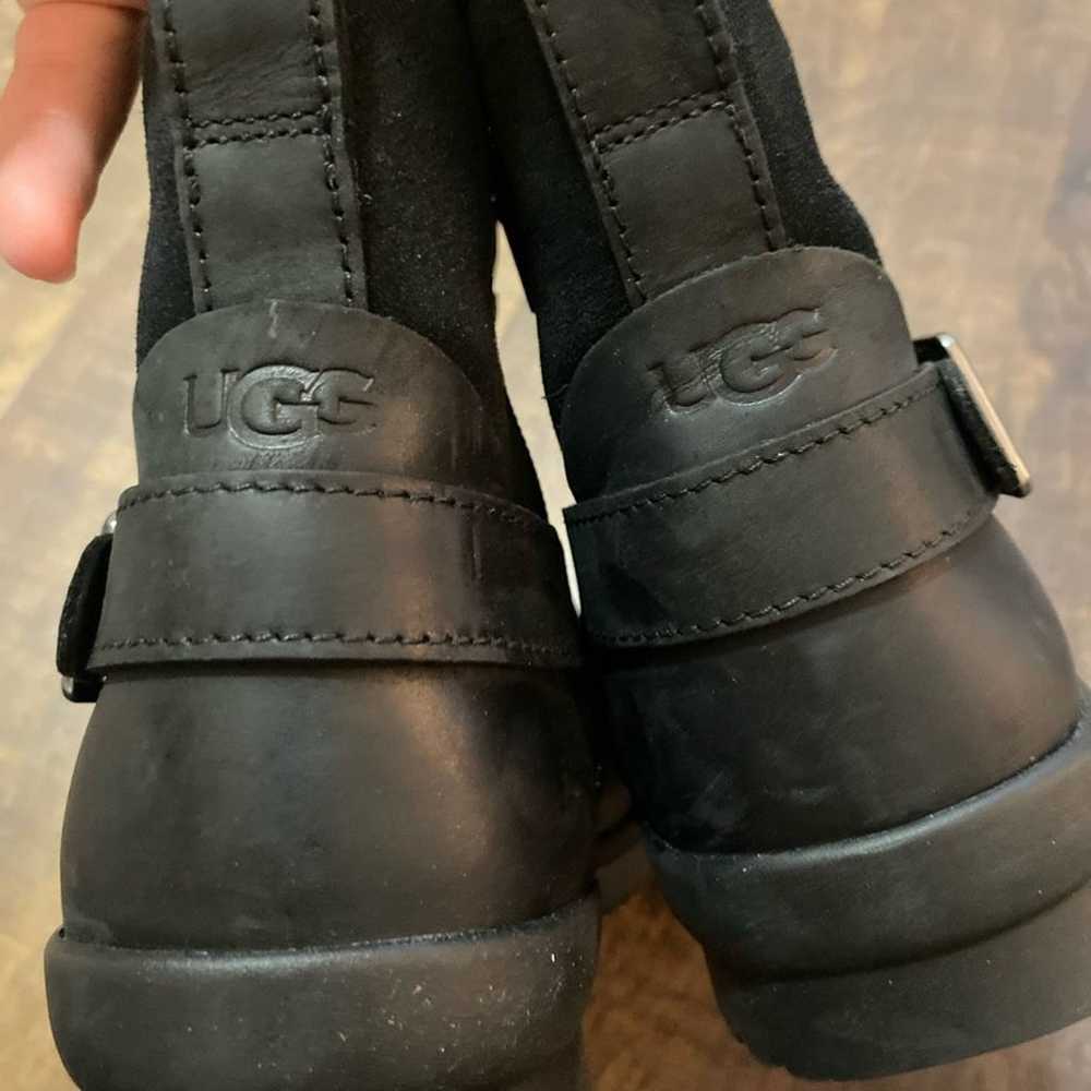 Ugg Black Selima Ankle Waterproof Leathers Boots … - image 5