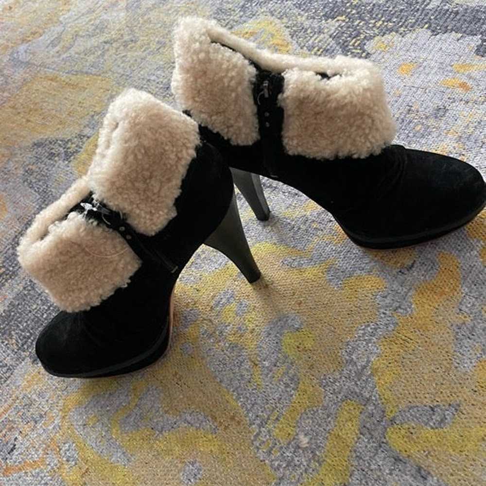 Brand New UGG boots - shearling and suede heeled … - image 2