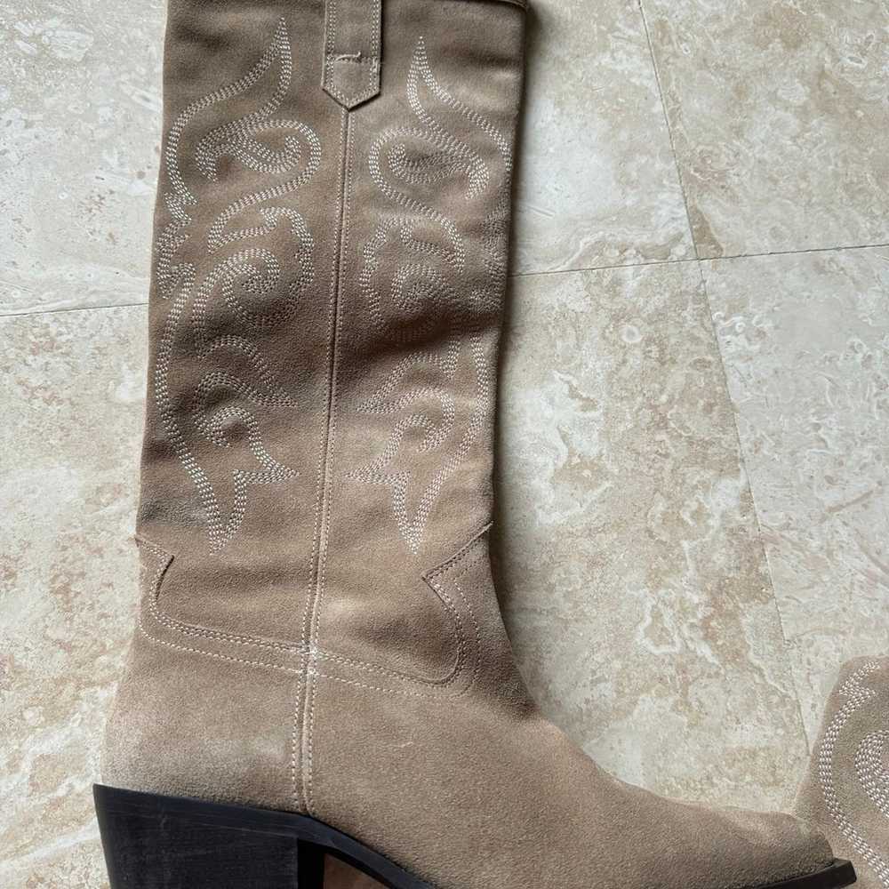 Zara Split Leather Western Boots - image 11