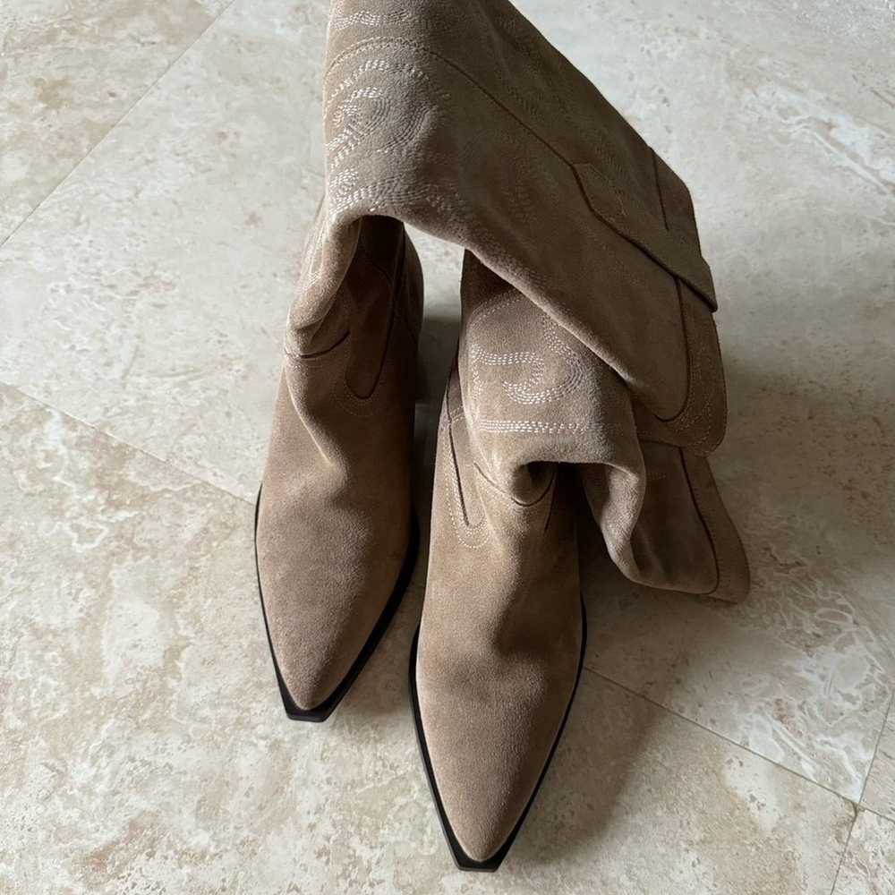 Zara Split Leather Western Boots - image 8