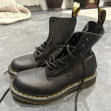 Dr. Martens 101 Yellow Stitch Smooth Leather Ankl… - image 1