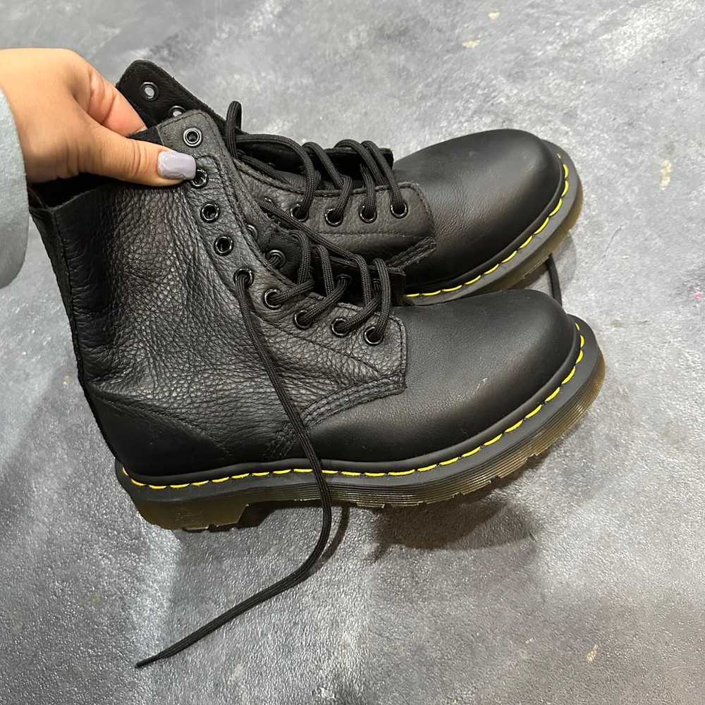 Dr. Martens 101 Yellow Stitch Smooth Leather Ankl… - image 4