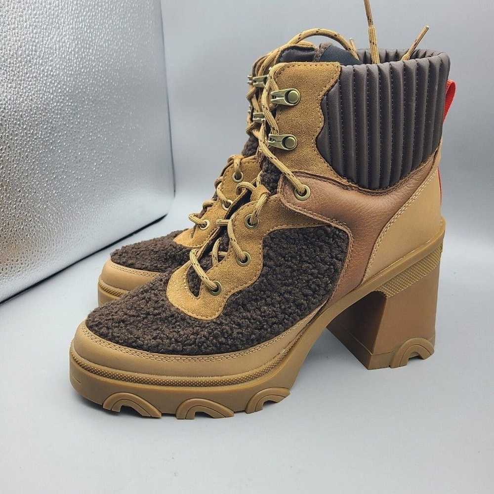 Sorel Women boots Brex Heel Lace Lux Tan brown le… - image 4