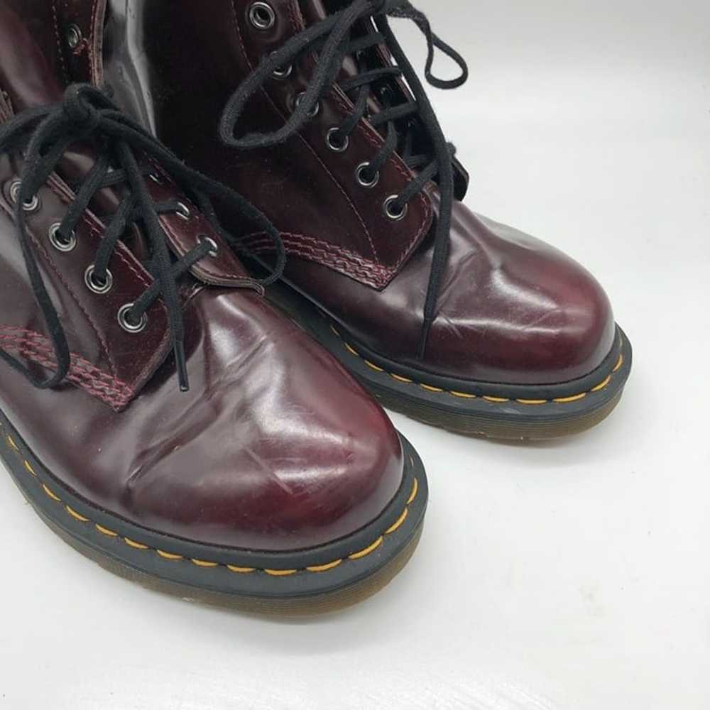 Dr. Martens 1460 Vegan Leather Boots Burgundy Lac… - image 2