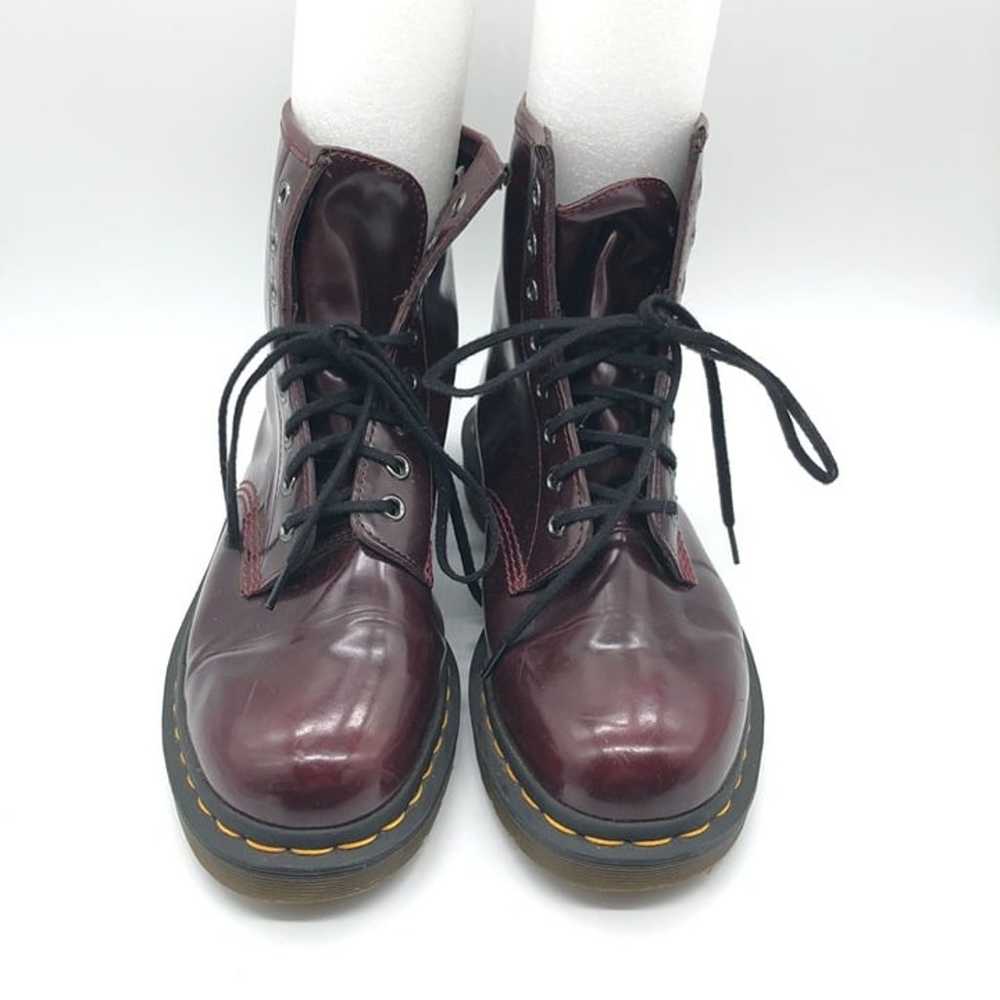 Dr. Martens 1460 Vegan Leather Boots Burgundy Lac… - image 3