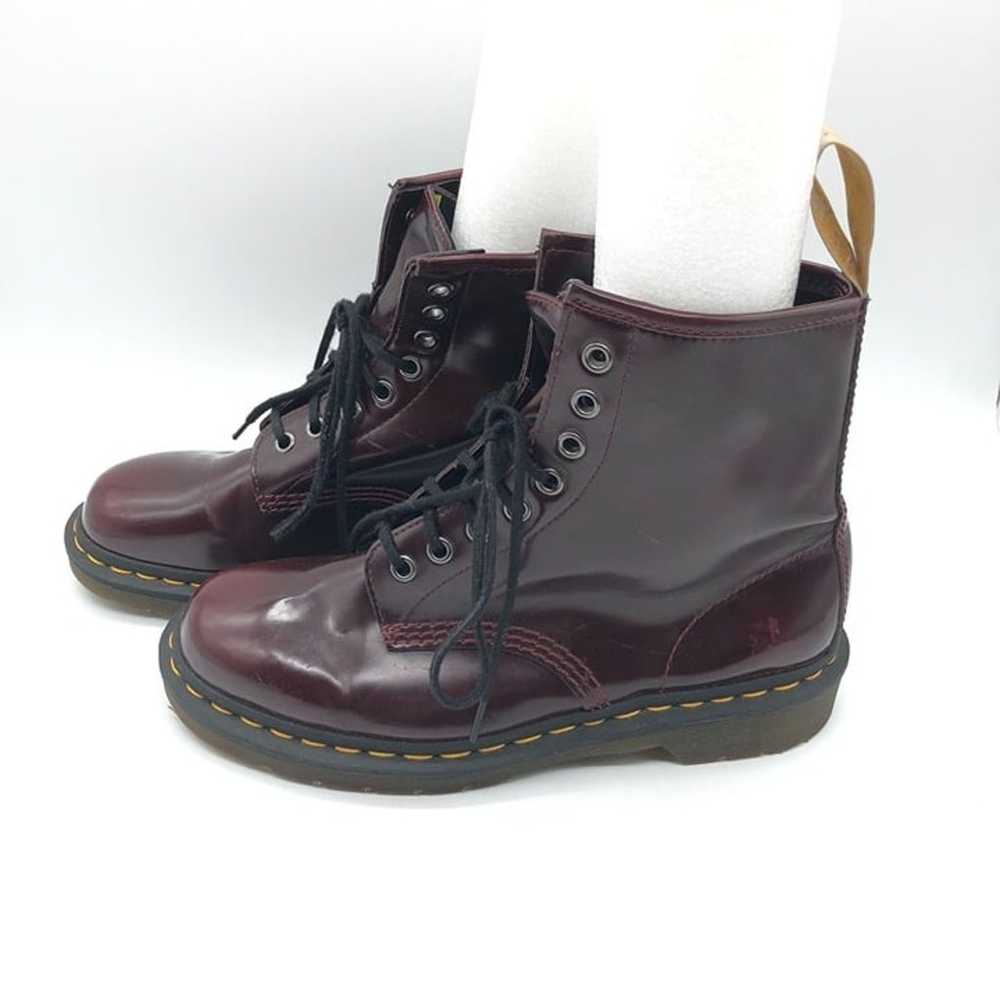 Dr. Martens 1460 Vegan Leather Boots Burgundy Lac… - image 4