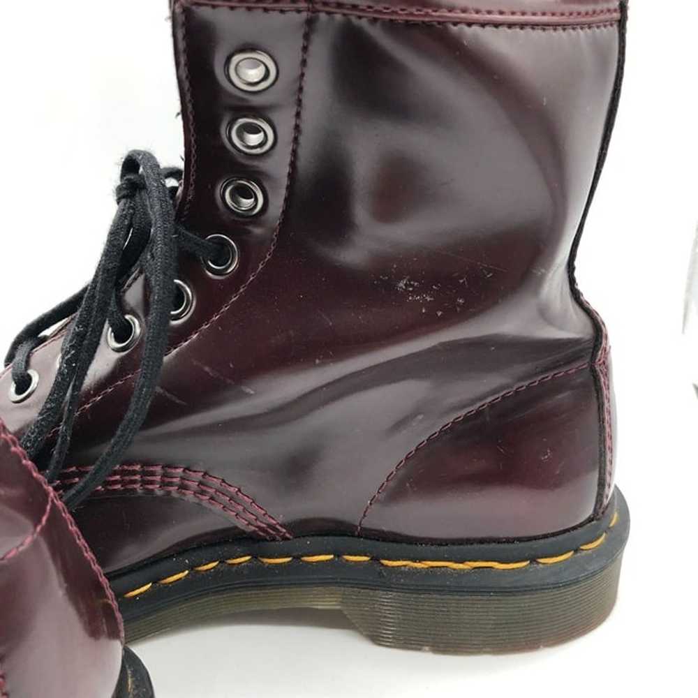 Dr. Martens 1460 Vegan Leather Boots Burgundy Lac… - image 6