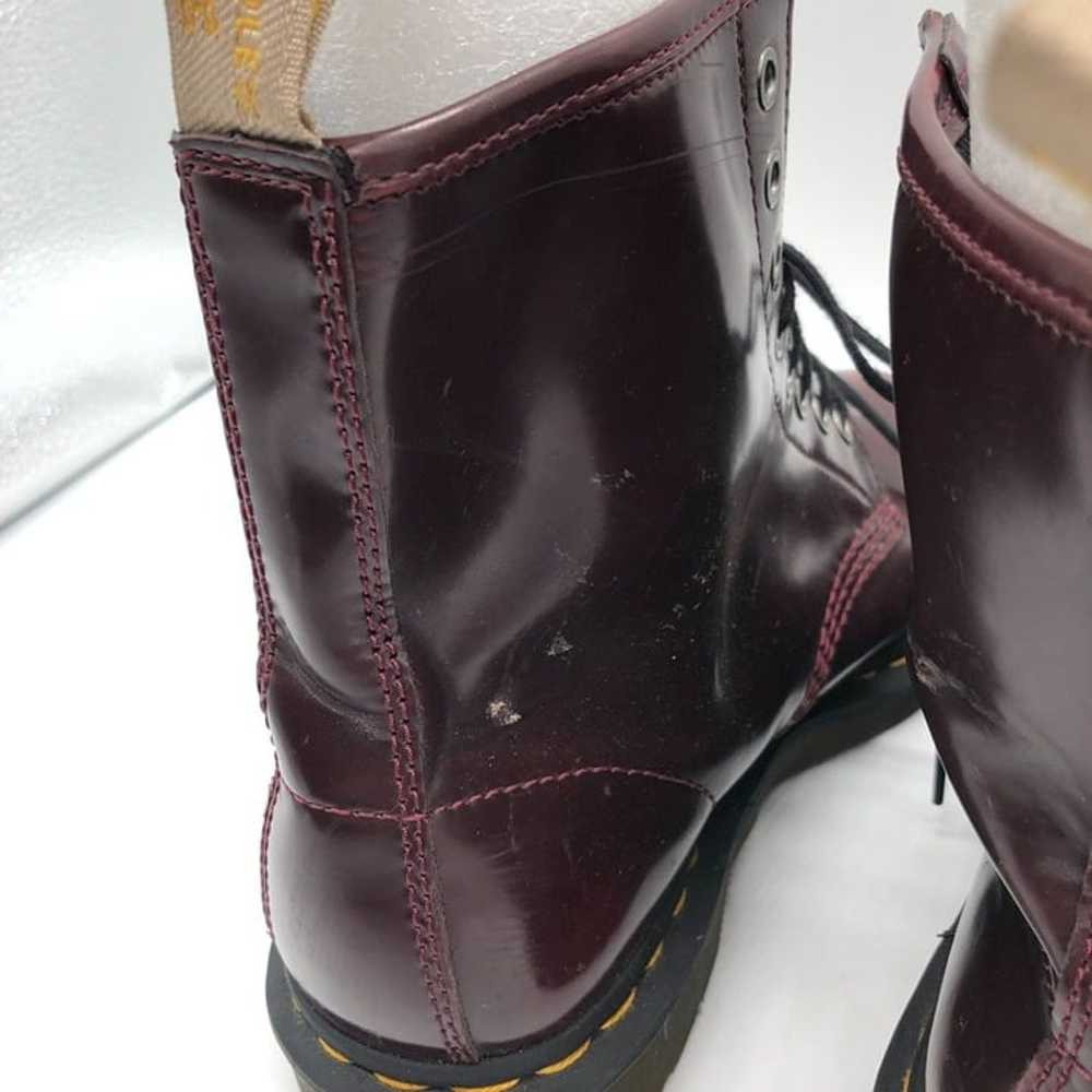 Dr. Martens 1460 Vegan Leather Boots Burgundy Lac… - image 8