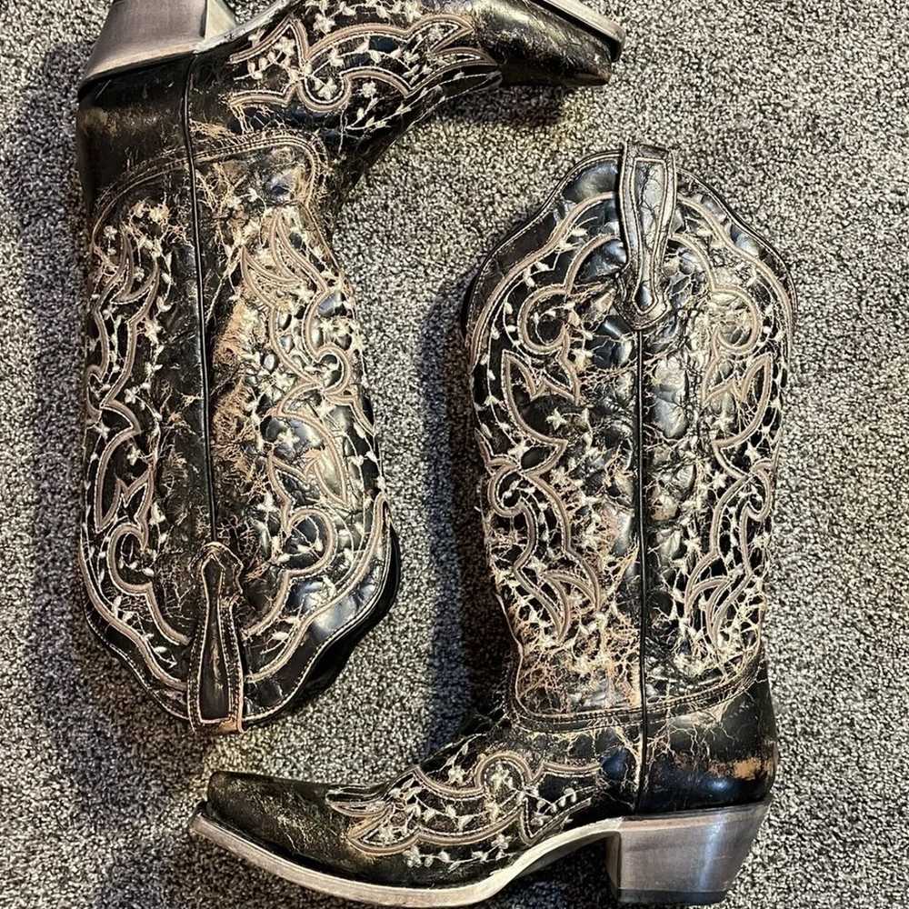 J.B. Dillon Reserve Women’s Leather Cowgirl Boots… - image 3