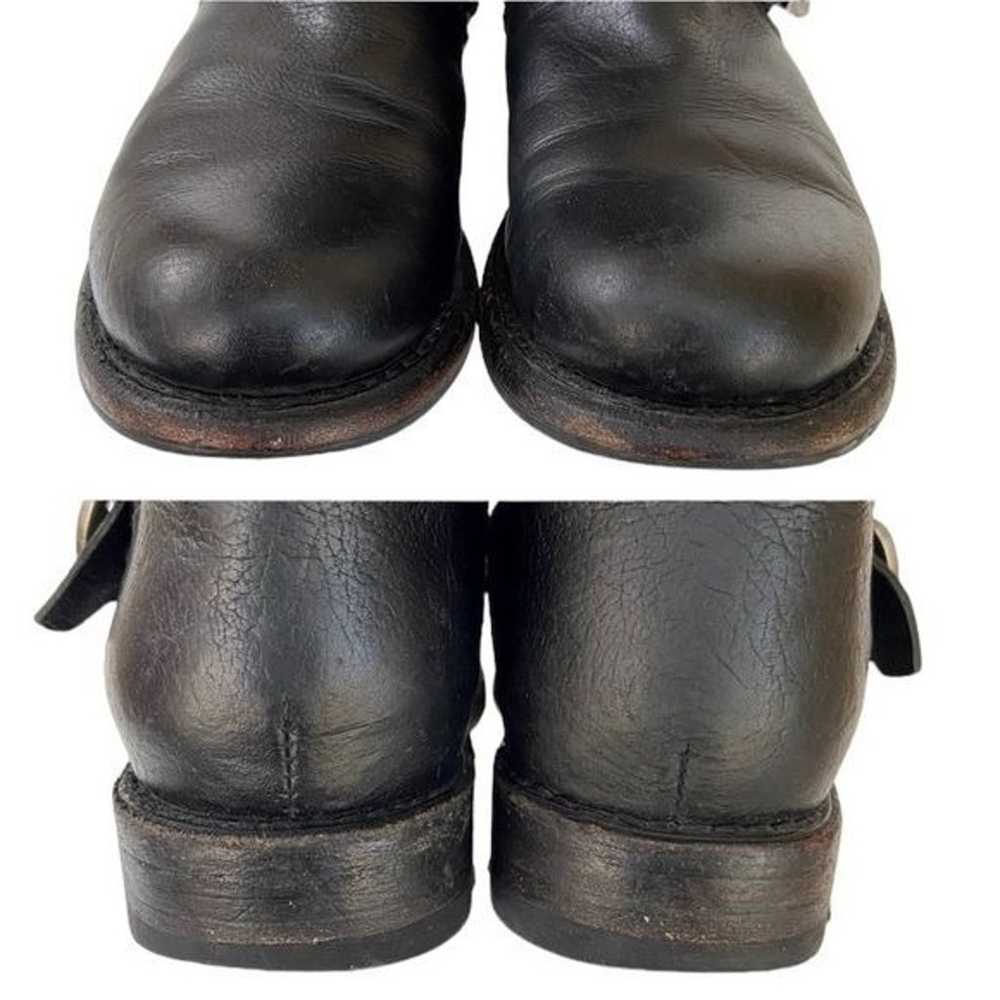 Frye Veronica Short Boots Black Leather Size 7B - image 10