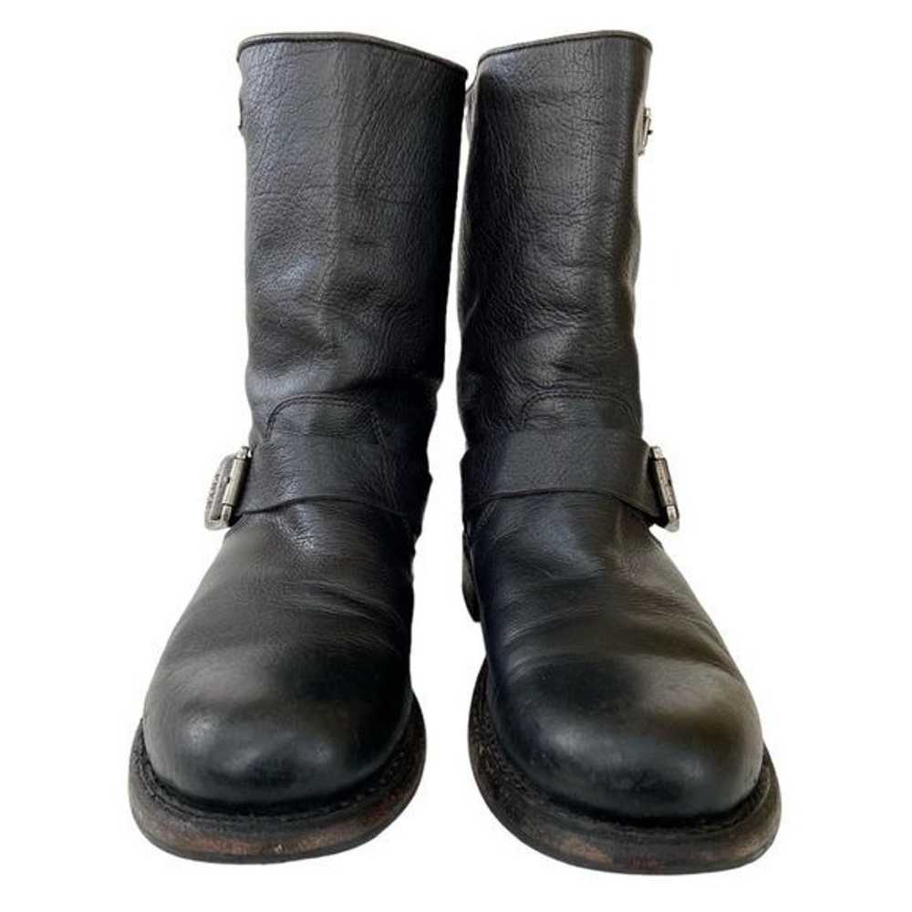 Frye Veronica Short Boots Black Leather Size 7B - image 4