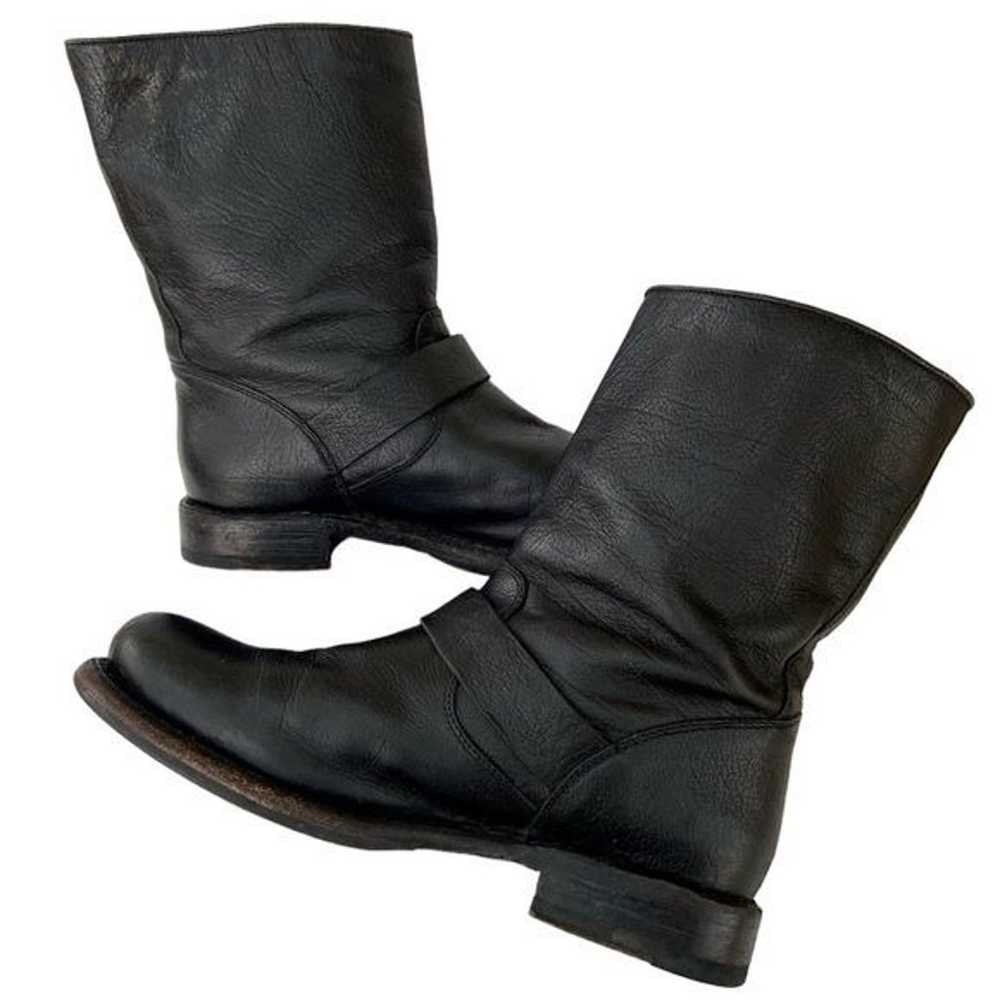 Frye Veronica Short Boots Black Leather Size 7B - image 7