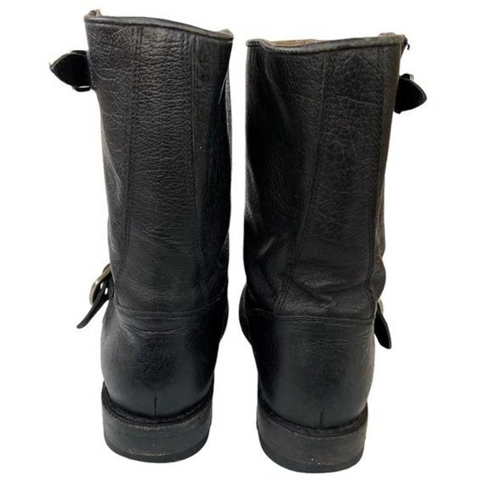 Frye Veronica Short Boots Black Leather Size 7B - image 8
