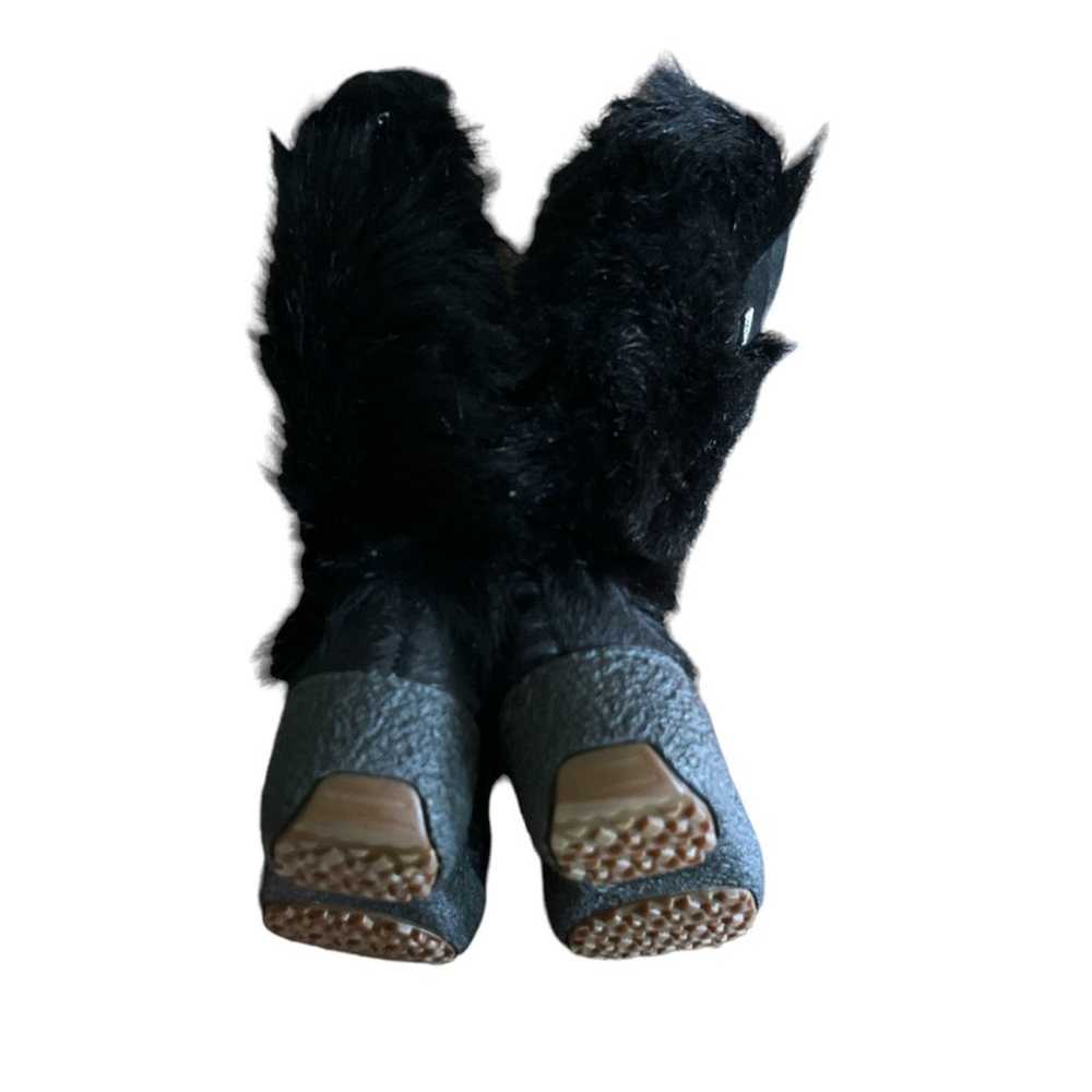 Vintage Oscar Sport Black Goat Fur Boots- Made in… - image 4