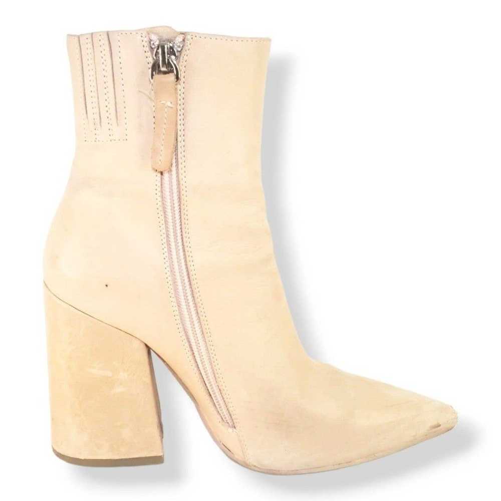 #126 Alias Mae Alana Leather Ankle Boots Square T… - image 1