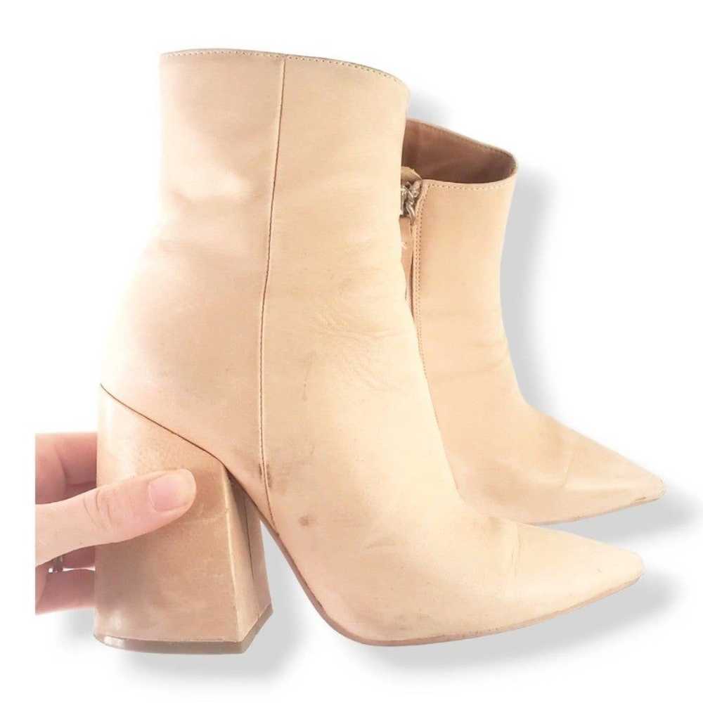 #126 Alias Mae Alana Leather Ankle Boots Square T… - image 4