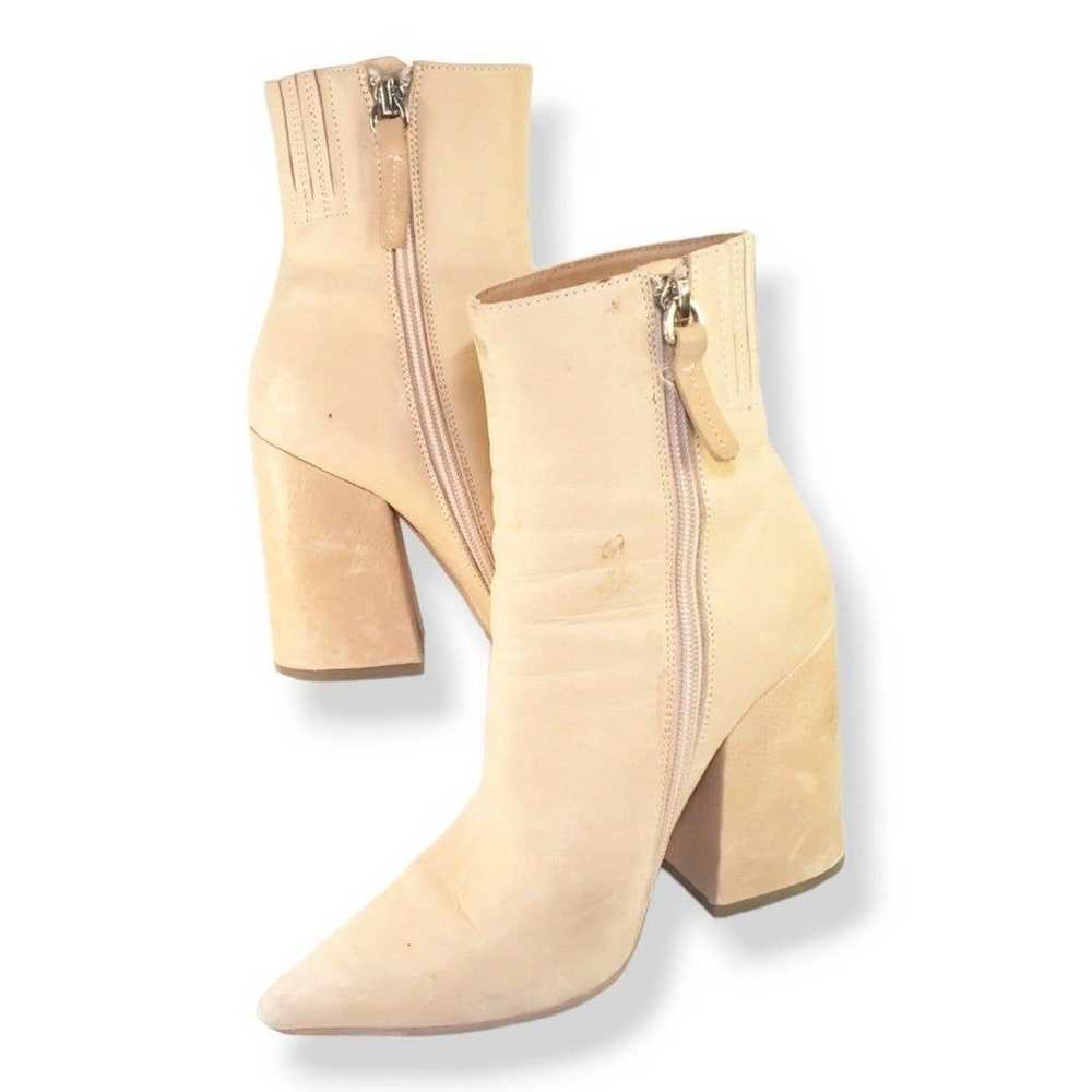 #126 Alias Mae Alana Leather Ankle Boots Square T… - image 5