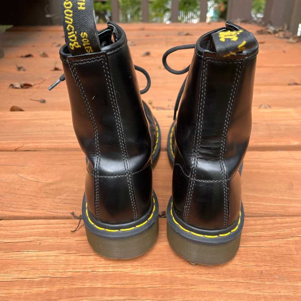 Dr. Martens black womens boots, Size 8, smooth le… - image 4