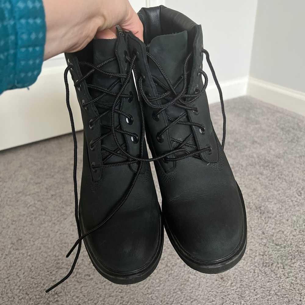 Timberland Kinsley 6in WP Boots Womens Nubuck Bla… - image 5