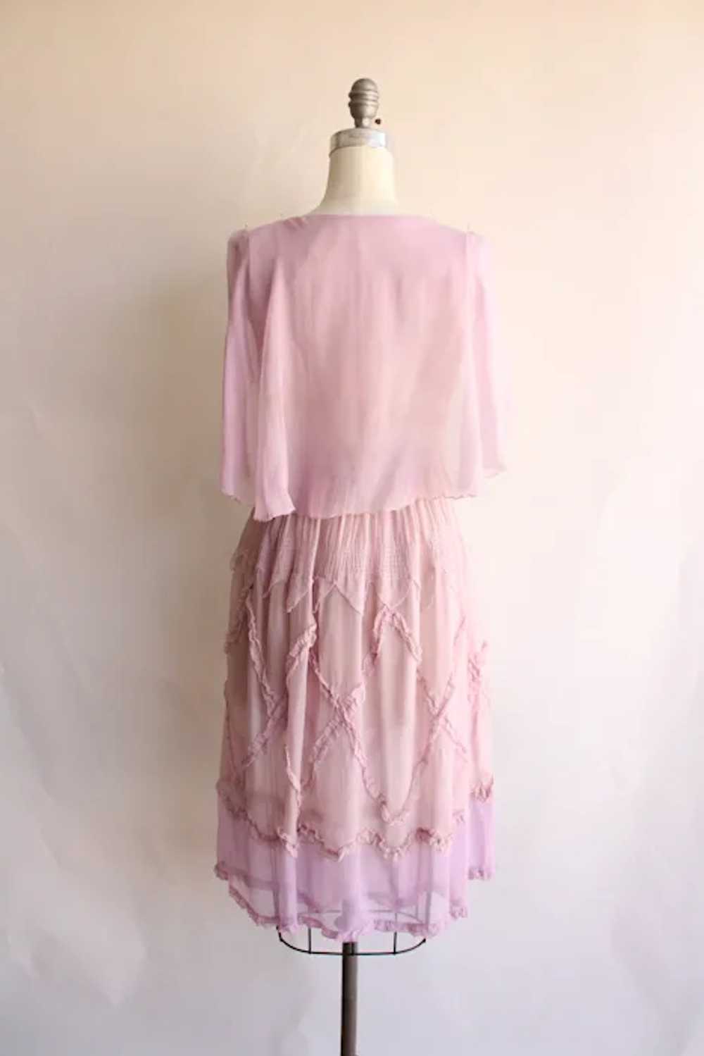 Vintage Antique 1920s Dress, Lavender Purple Silk… - image 3