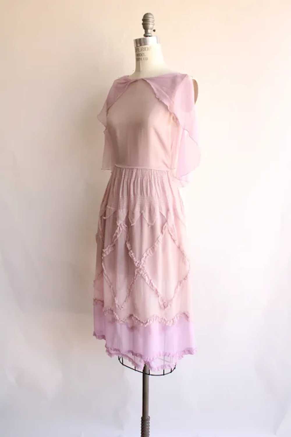 Vintage Antique 1920s Dress, Lavender Purple Silk… - image 5