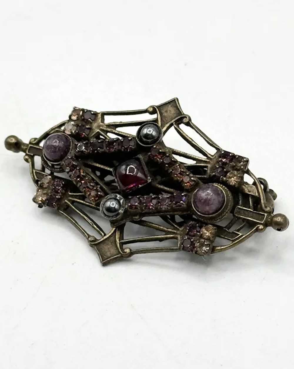 Vintage Sorrelli Rhinestone Brooch Pin - image 2