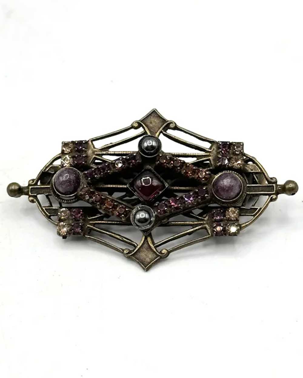 Vintage Sorrelli Rhinestone Brooch Pin - image 4