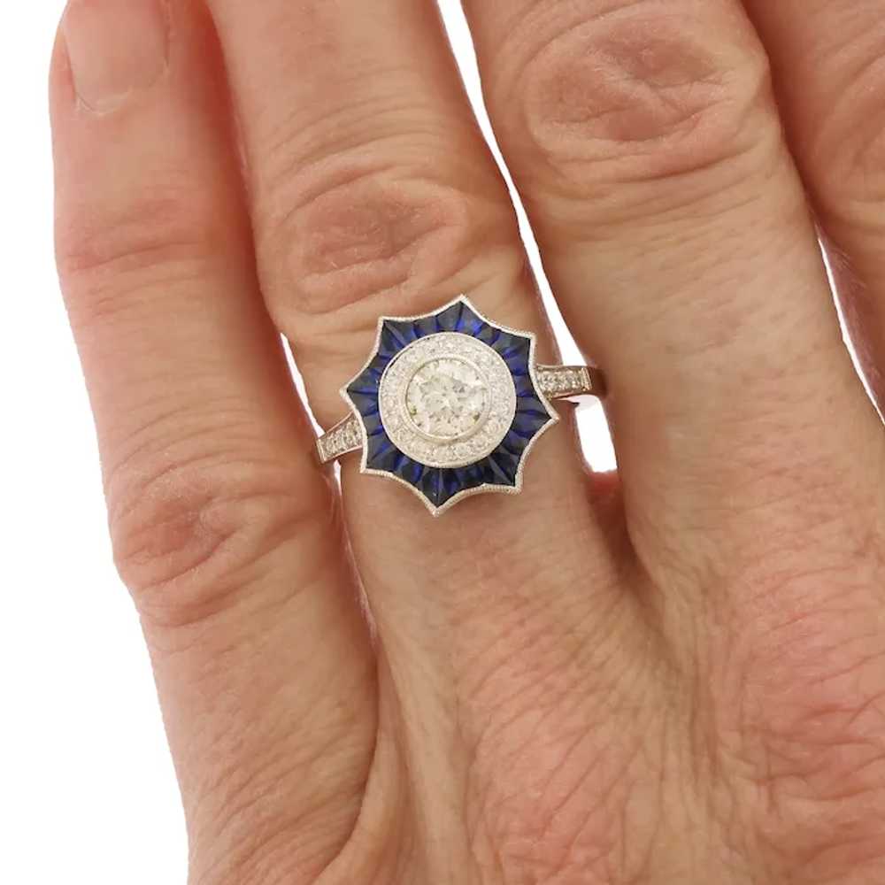 Fantastic Beverley K Sapphire & Diamond Ring in 1… - image 7